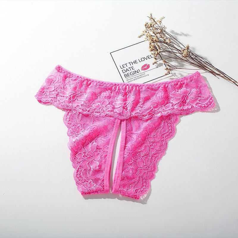 Temptation Sexy Leak Hip Open Stall Exciting Erotic Panties Open Crotch