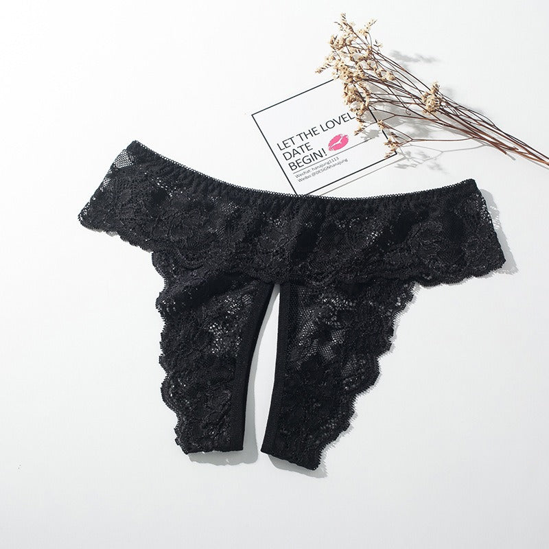 Temptation Sexy Leak Hip Open Stall Exciting Erotic Panties Open Crotch
