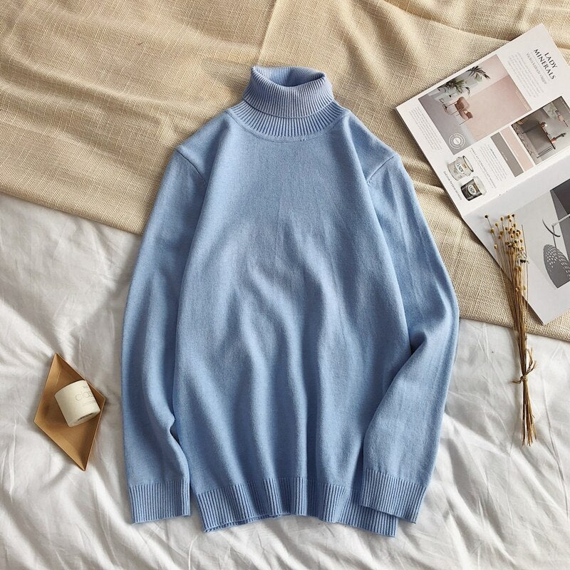 Men's Winter Pullover Turtle Neck Sweater