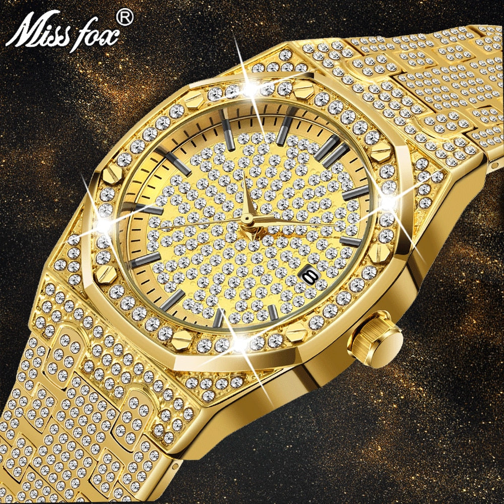 Men Luxury Brand Diamond Watches