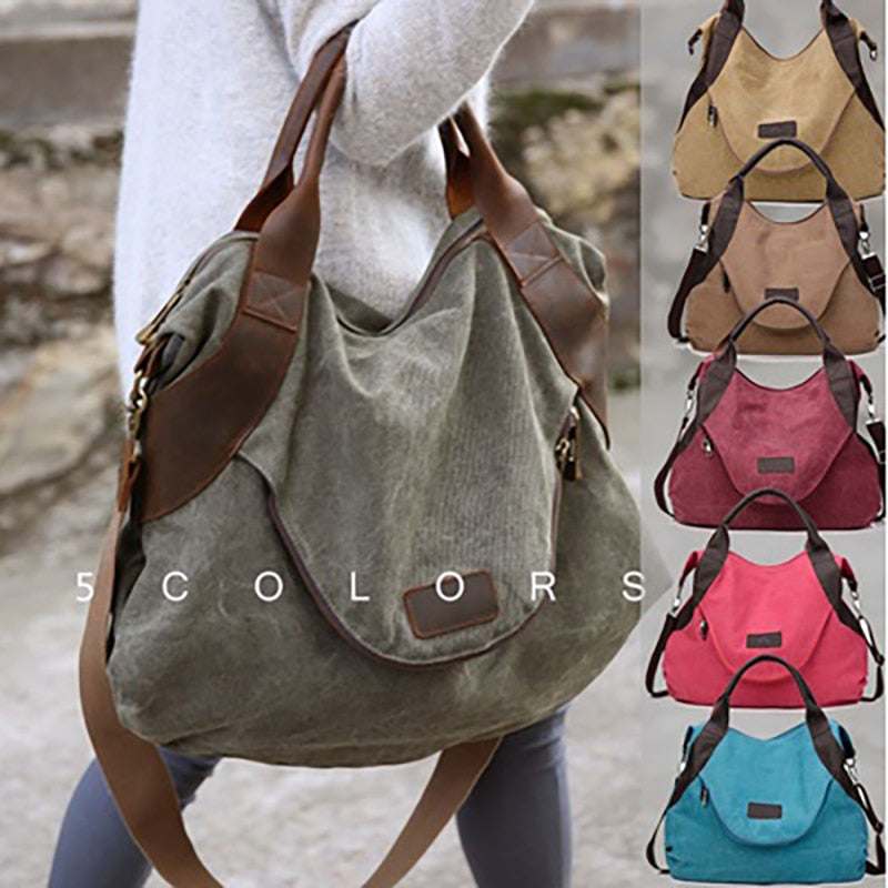 Kvky Brand Large Pocket Casual Tote