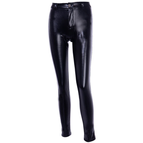 Punk Bodycon Faux Pu Leather Pants