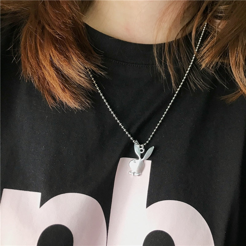 New Women Cute Long Ear Bunny Pendant