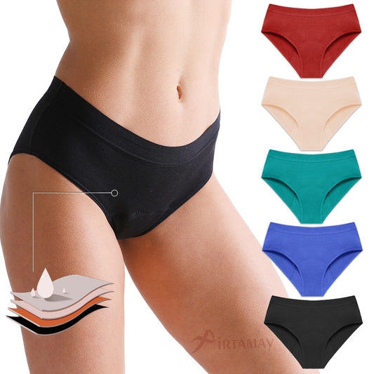 Large Size Sexy Multi-Color Four-Layer Physiological Panties