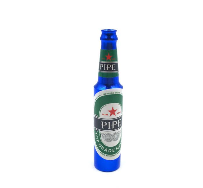 New Design Mini Beer Smoking Metal Herb Tobacco Pipes