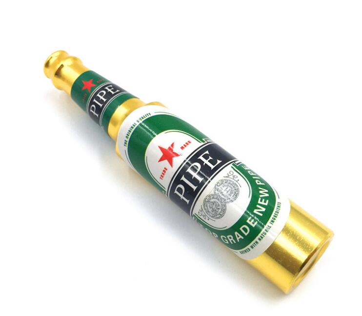 New Design Mini Beer Smoking Metal Herb Tobacco Pipes