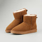 Casual classic warm wear-resistant anti-slip Genuine Leather snow boots