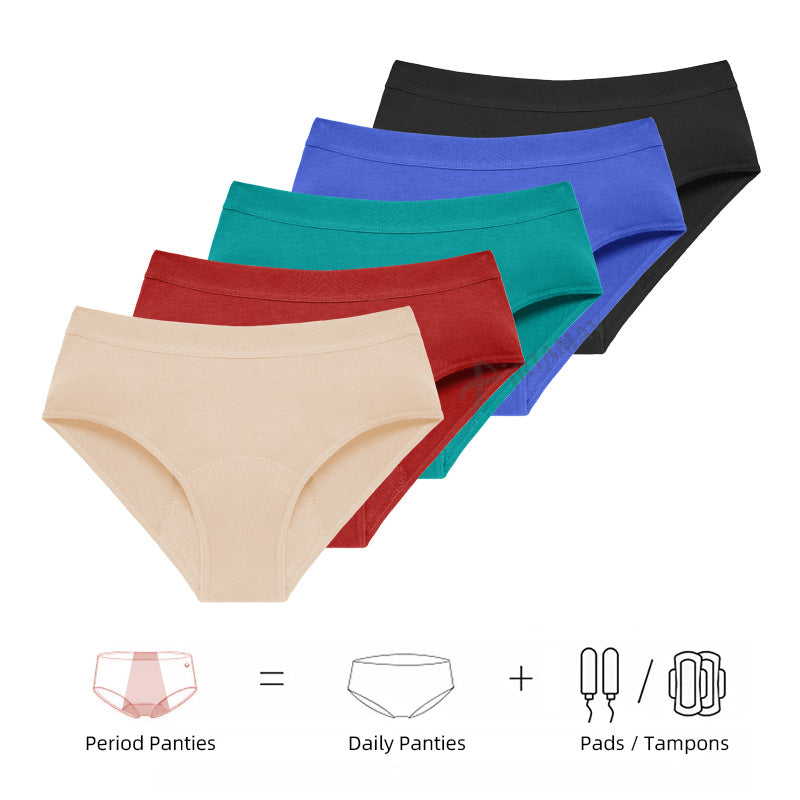 Large Size Sexy Multi-Color Four-Layer Physiological Panties