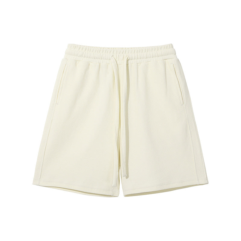 Mens and Womens High End Breathable Diamond Pattern Waffle Shorts Set
