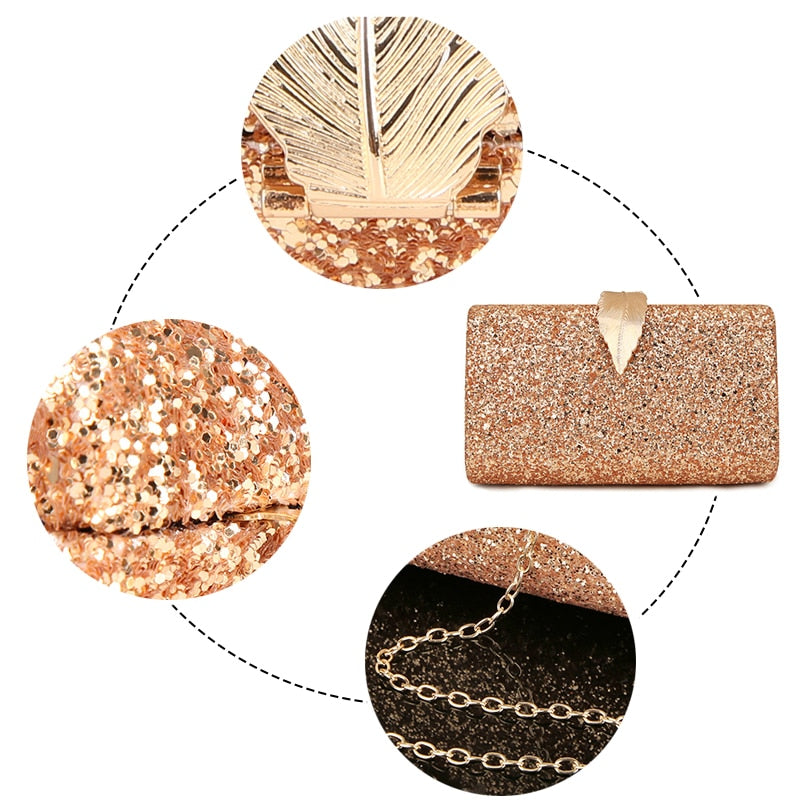 Sequined Clutch  Evening Bags