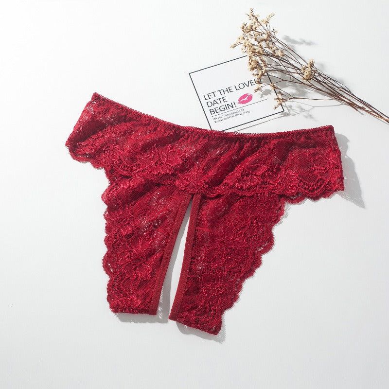 Temptation Sexy Leak Hip Open Stall Exciting Erotic Panties Open Crotch