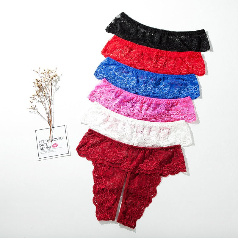 Temptation Sexy Leak Hip Open Stall Exciting Erotic Panties Open Crotch