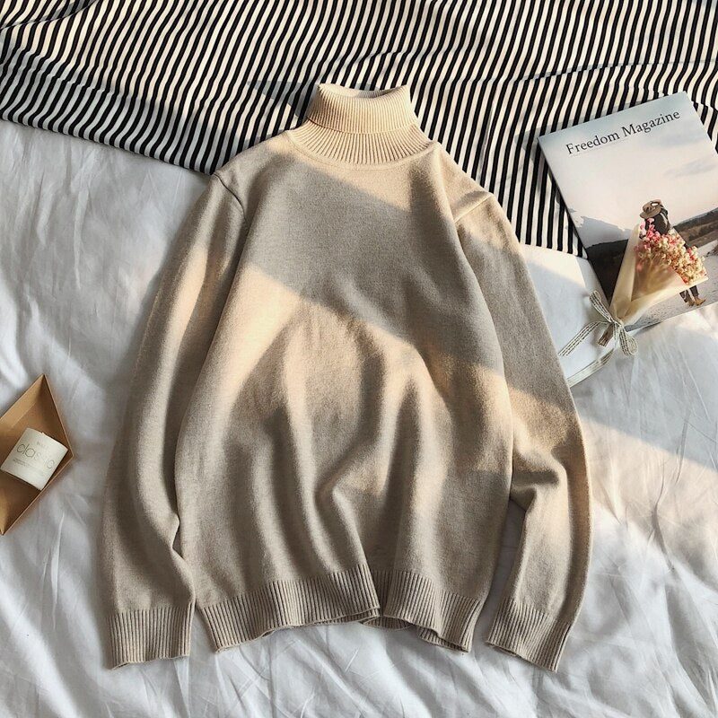 Men's Winter Pullover Turtle Neck Sweater