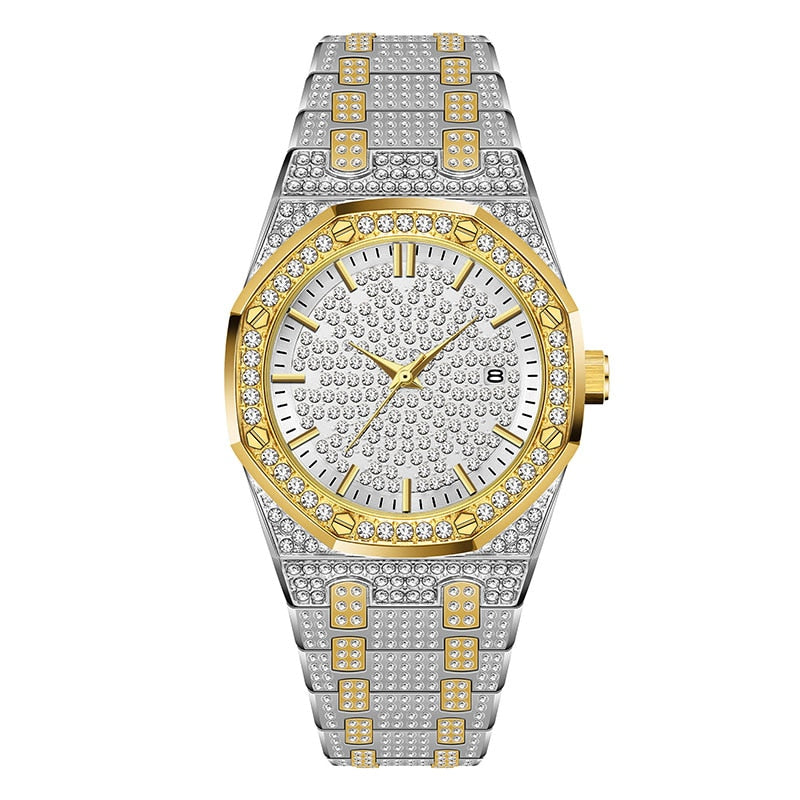 Men Luxury Brand Diamond Watches