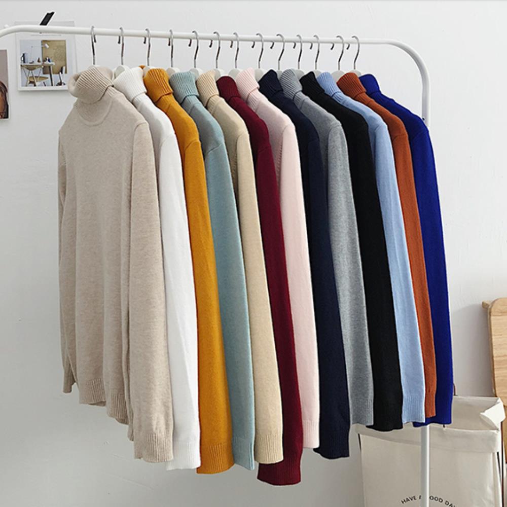 Men's Winter Pullover Turtle Neck Sweater