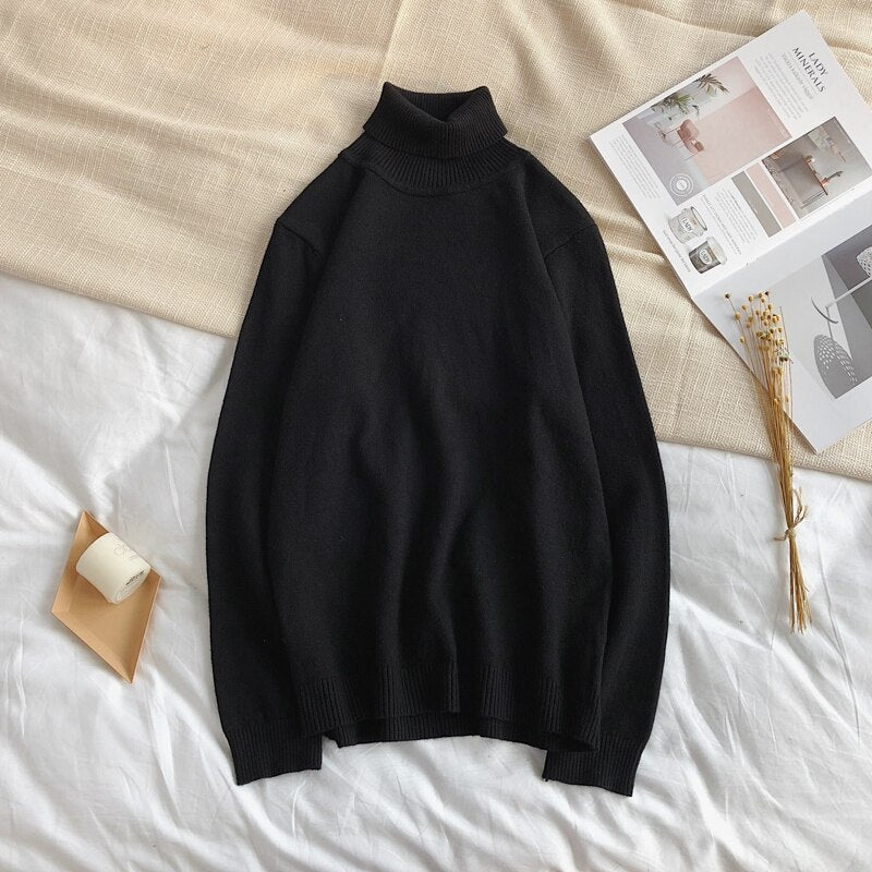 Men's Winter Pullover Turtle Neck Sweater