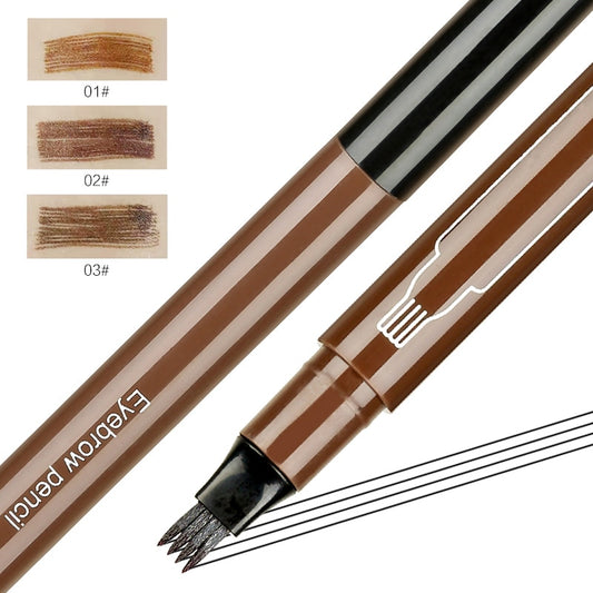 3 Colors Microblading Tattoo Eyebrow Pencil