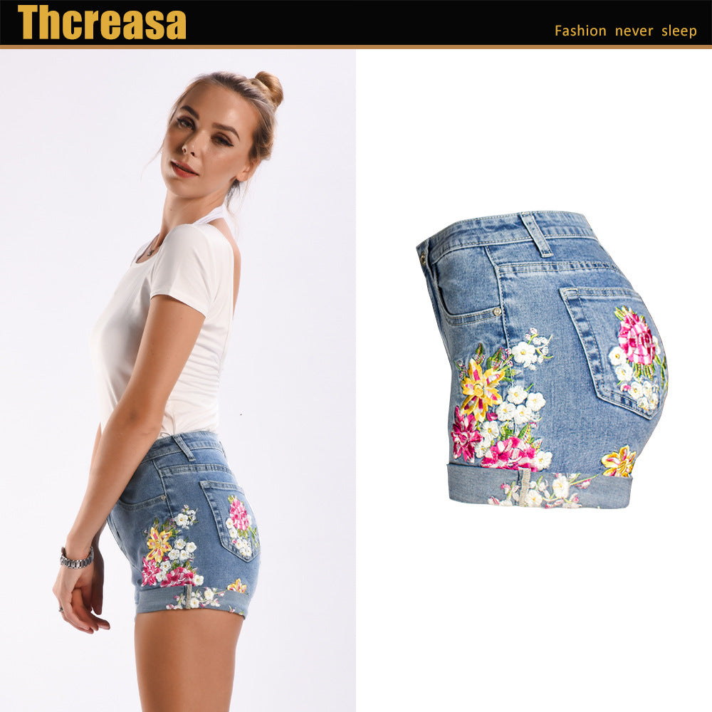 Women's Wide Foot Stretch Shorts Plus Size
