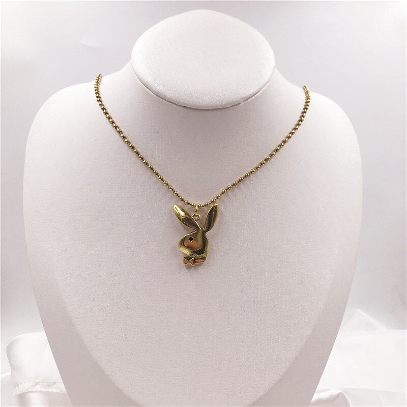 New Women Cute Long Ear Bunny Pendant