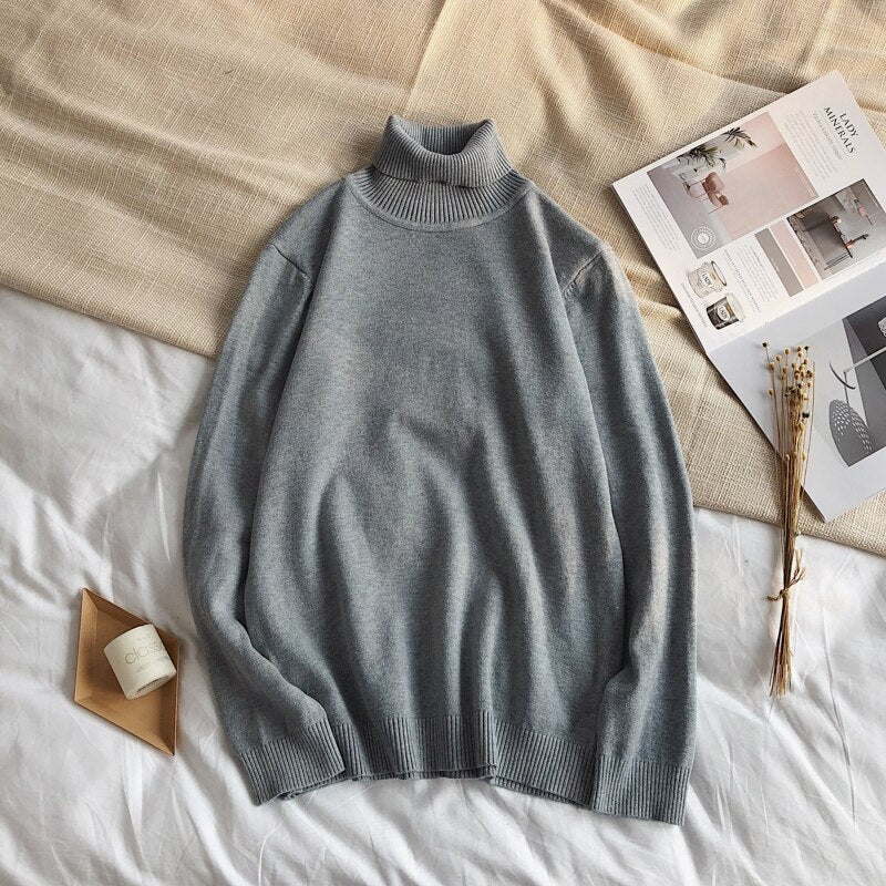 Men's Winter Pullover Turtle Neck Sweater