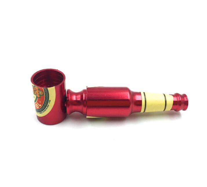 New Design Mini Beer Smoking Metal Herb Tobacco Pipes