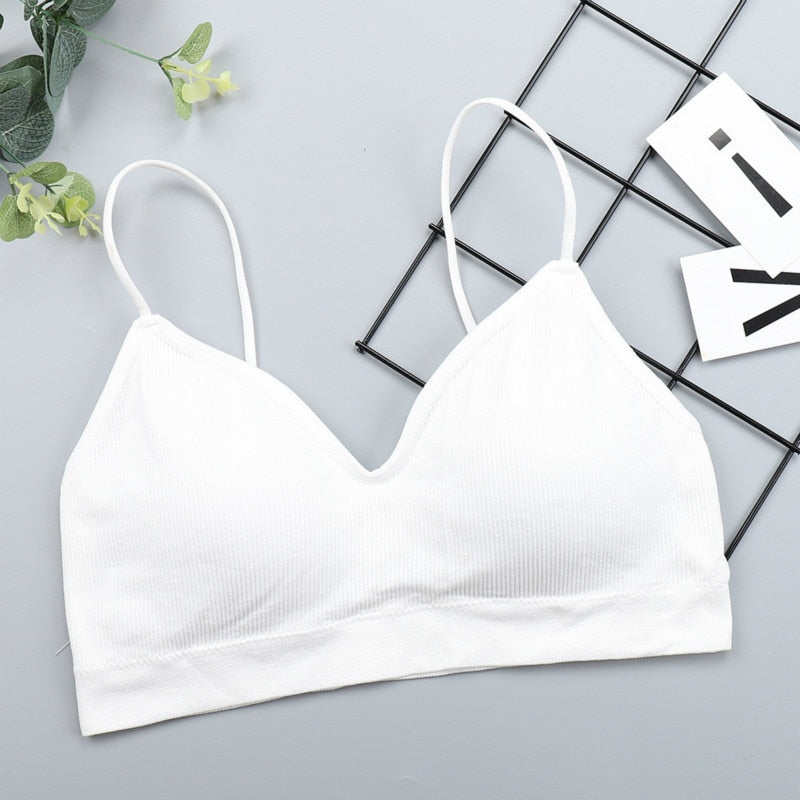 Elastic Gathering Bralette Push Up Bra