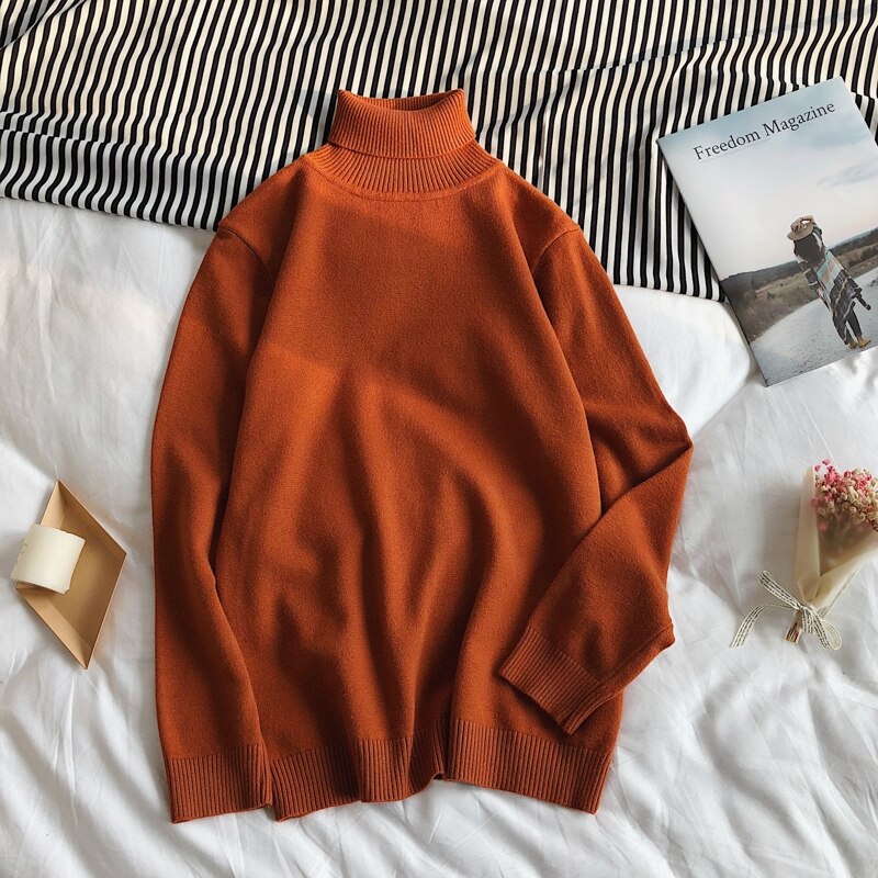 Men's Winter Pullover Turtle Neck Sweater