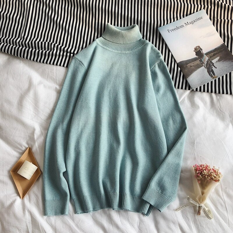 Men's Winter Pullover Turtle Neck Sweater