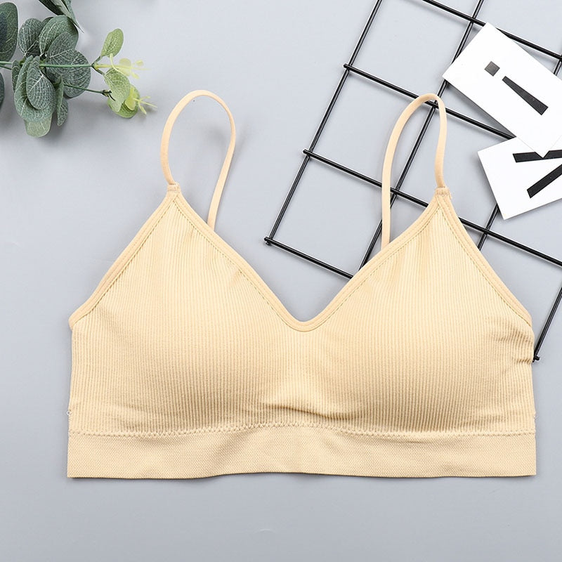 Elastic Gathering Bralette Push Up Bra