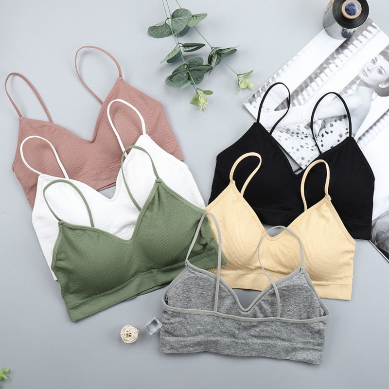 Elastic Gathering Bralette Push Up Bra