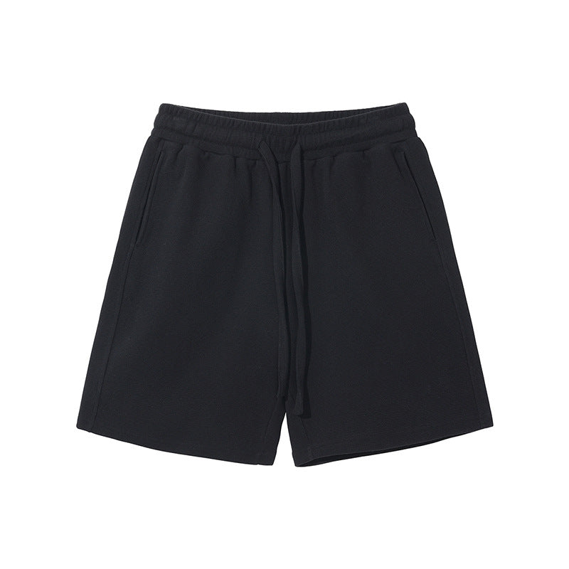 Mens and Womens High End Breathable Diamond Pattern Waffle Shorts Set