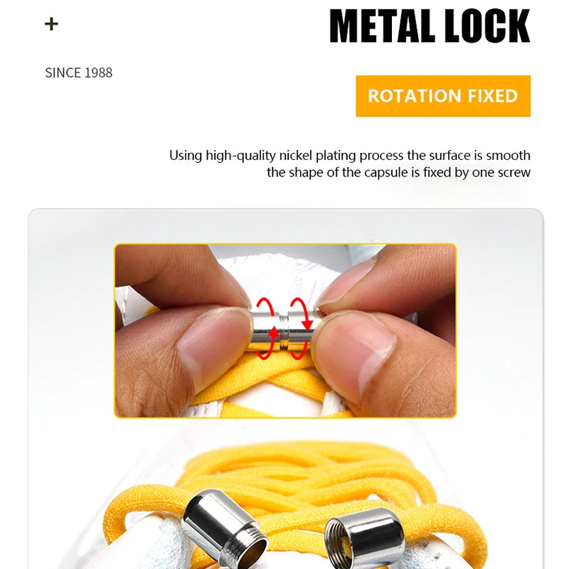 New Elastic Locking Lazy Shoelaces