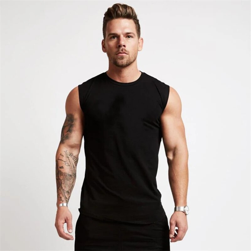 Muscleguy Brand Gyms Workout Sleeveless Shirt