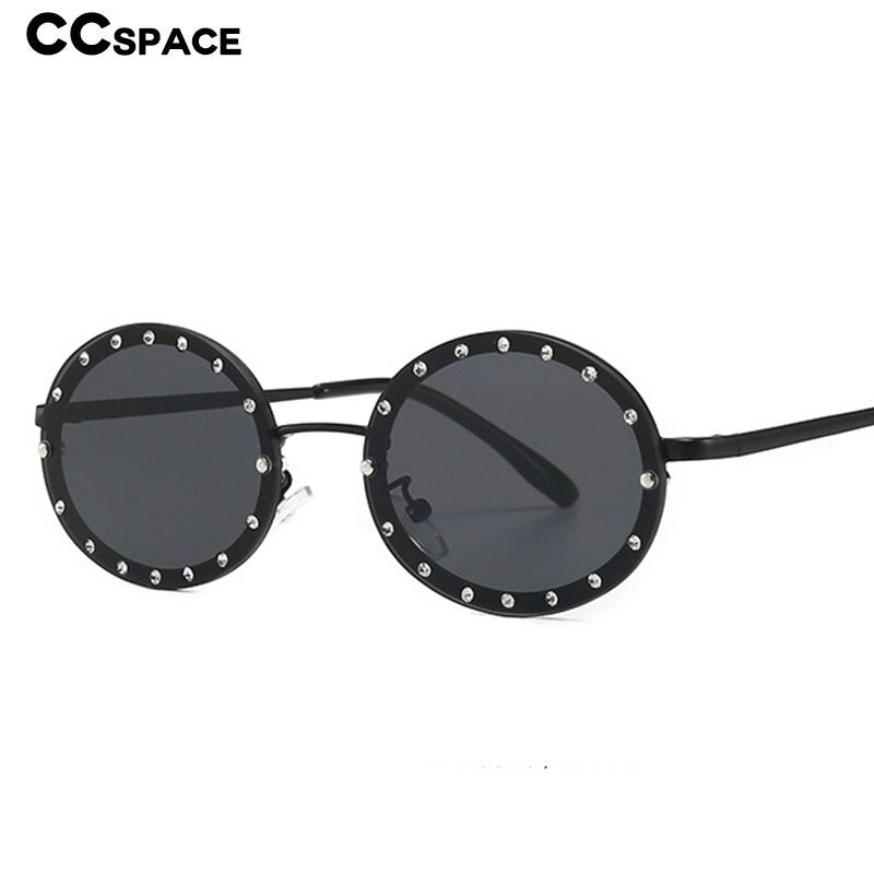 Diamond Oval Small Frame Luxury Sunglasses
