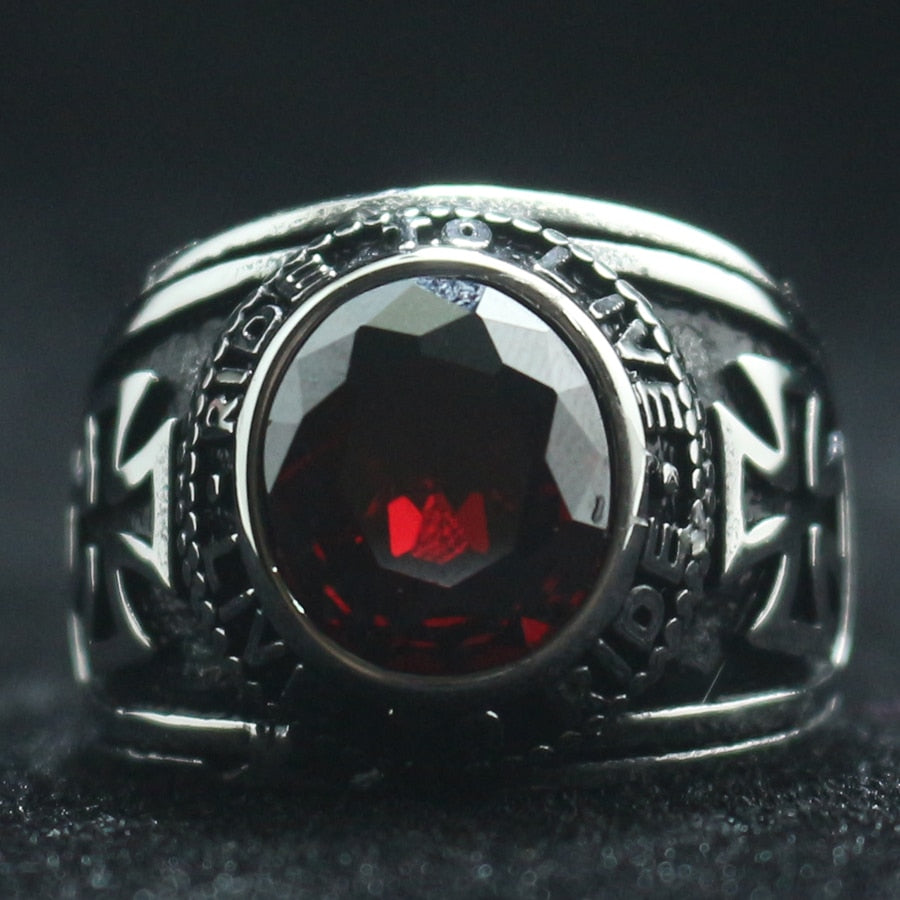 Rider Motorcycle Stainless Steel Cool Ride To Live, Biker Ring