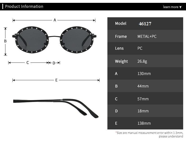 Diamond Oval Small Frame Luxury Sunglasses