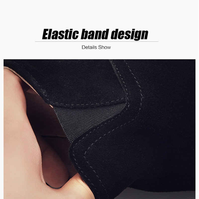 women flat suede leather casual shoes