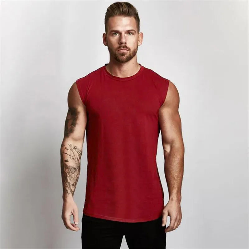 Muscleguy Brand Gyms Workout Sleeveless Shirt