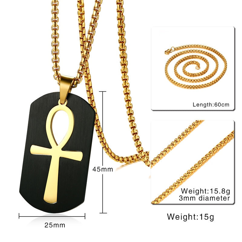 Removable Ankh Cross Necklace