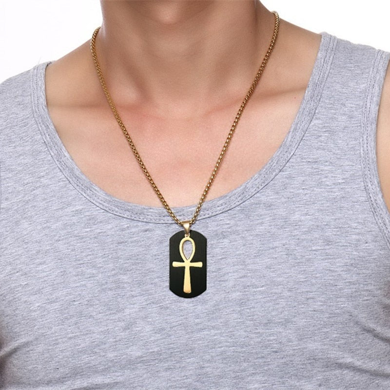 Removable Ankh Cross Necklace