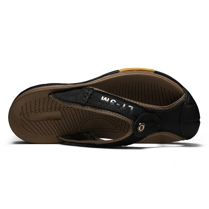 Genuine Cow Leather Men Sandals