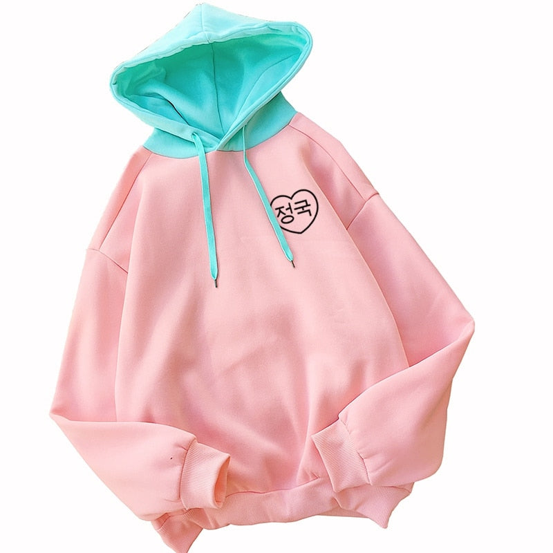 Embroidery Lavender Pink Sweatshirt