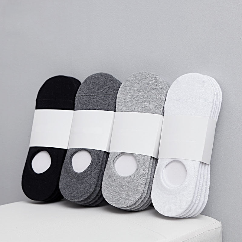 5Pair / Lot Fashion Happy Men Boat Socks