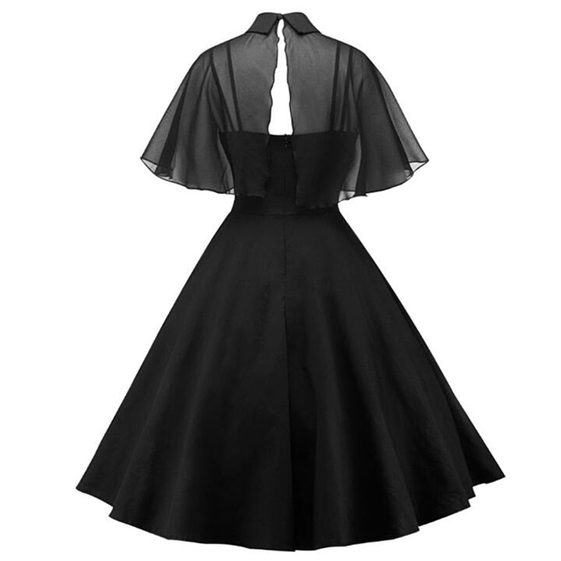 Elegant Vintage Gothic Spaghetti Strap Dress