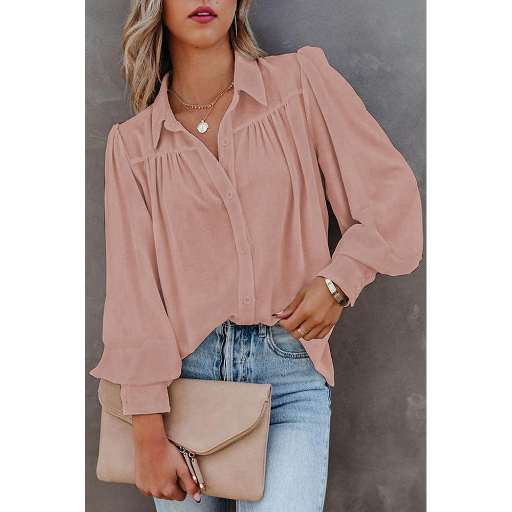 Solid Color Thin Shirt
