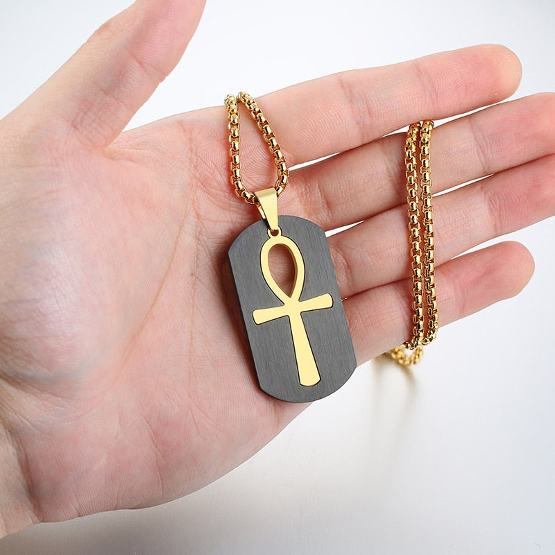 Removable Ankh Cross Necklace
