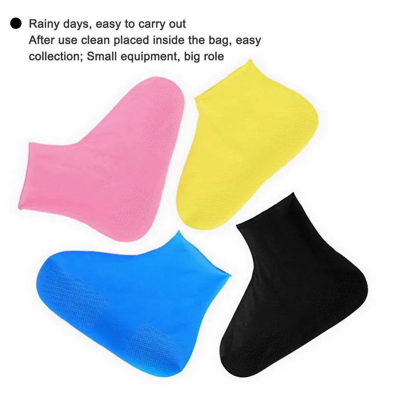 Waterproof Silicone Shoe Covers Reusable Non-Slip