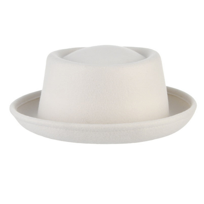 GEMVIE Classic 100% Wool Soft Felt Pork Pie Hat