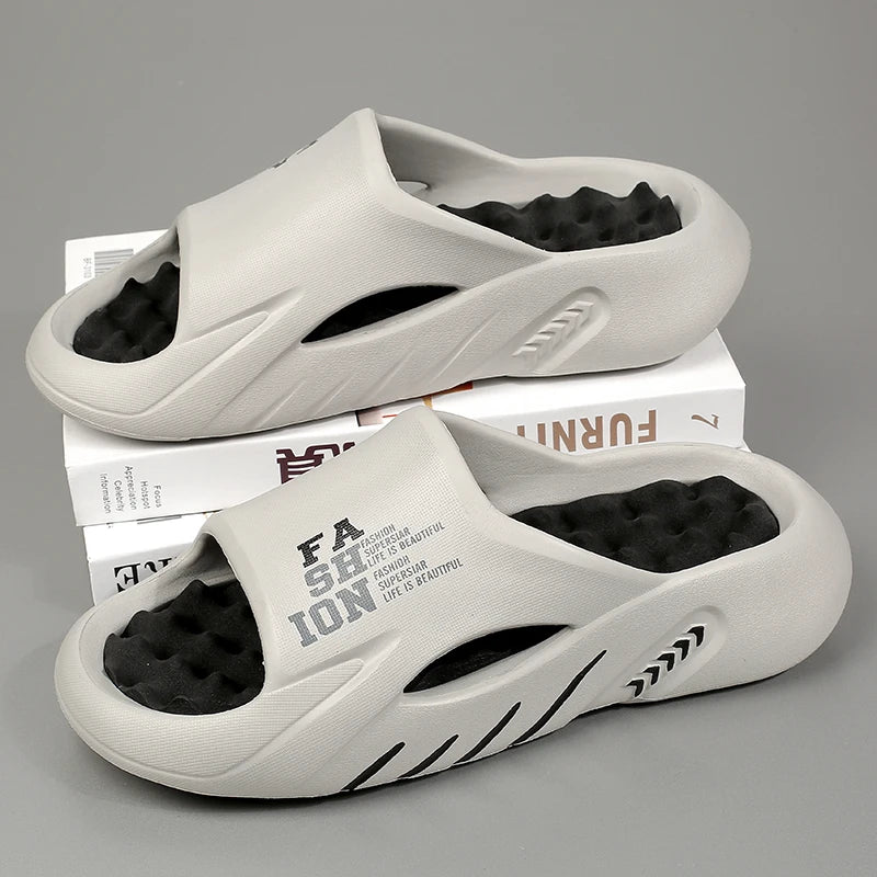 New Summer Men Massage Slippers
