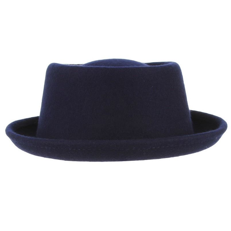 GEMVIE Classic 100% Wool Soft Felt Pork Pie Hat